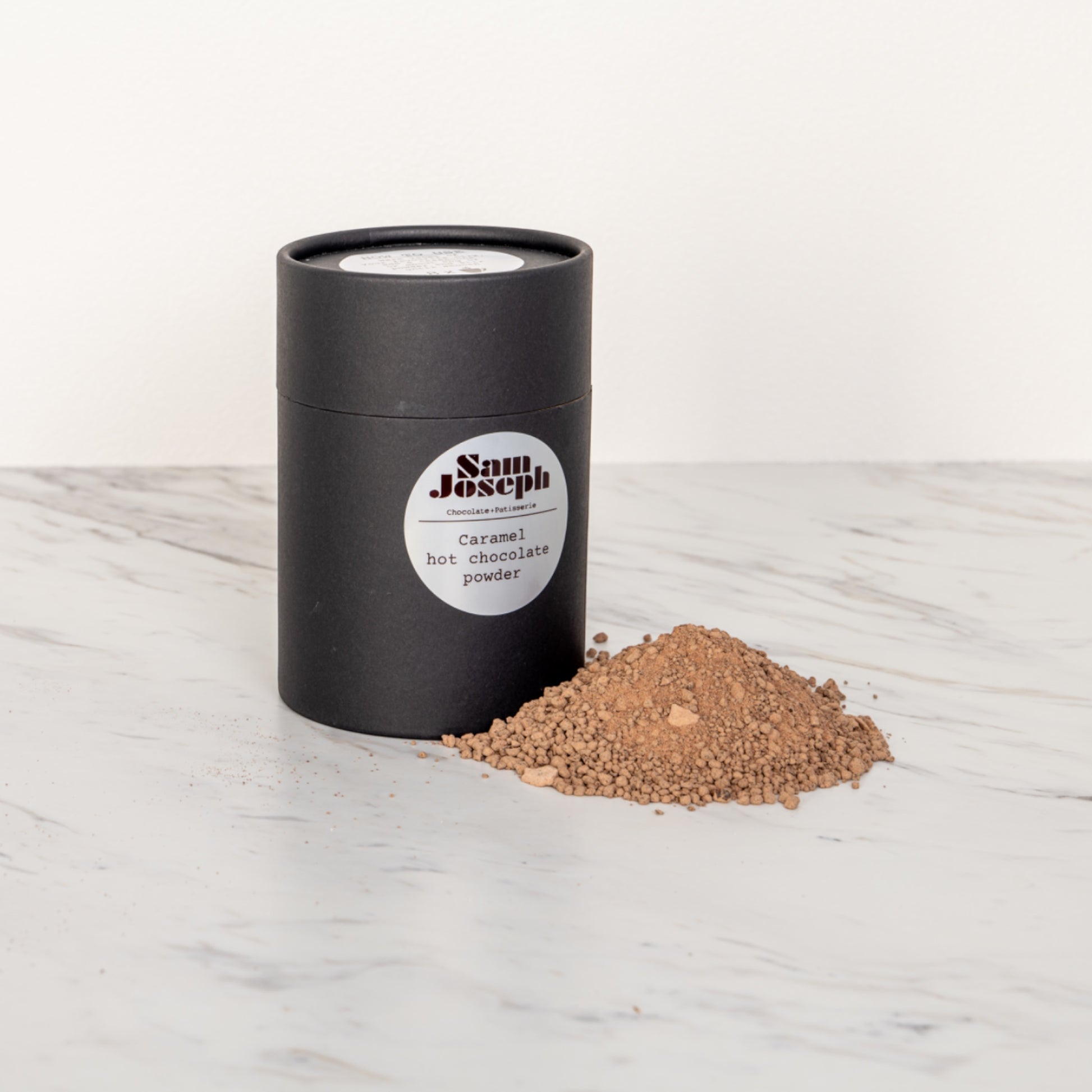 Caramel milk hot chocolate powder | Sam Joseph Chocolates | Luxury Chocolates Online
