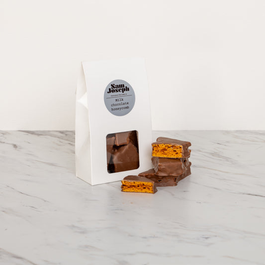Milk chocolate honeycomb | Sam Joseph Chocolates | Luxury Chocolates Online