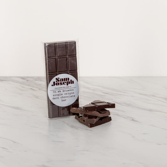 Single origin Ecuador 70% dark chocolate bar