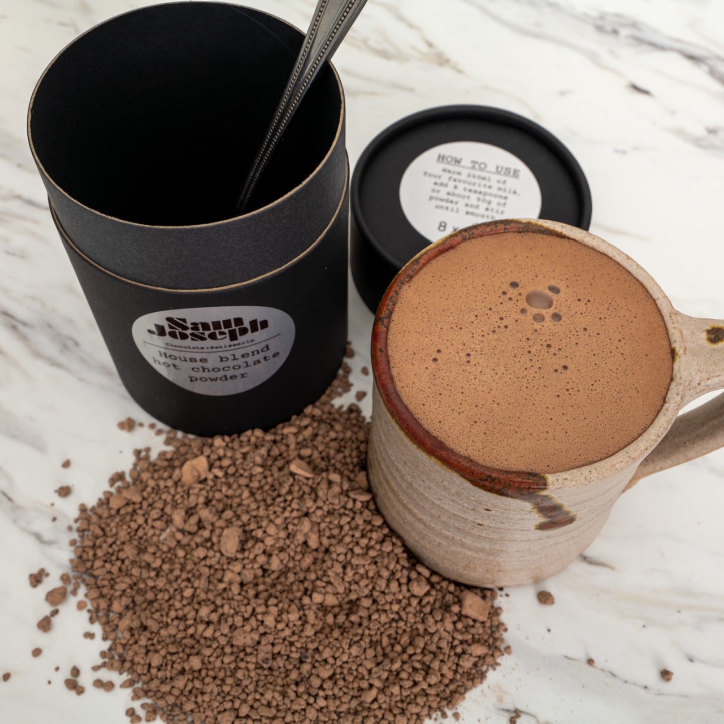 Caramel milk hot chocolate powder