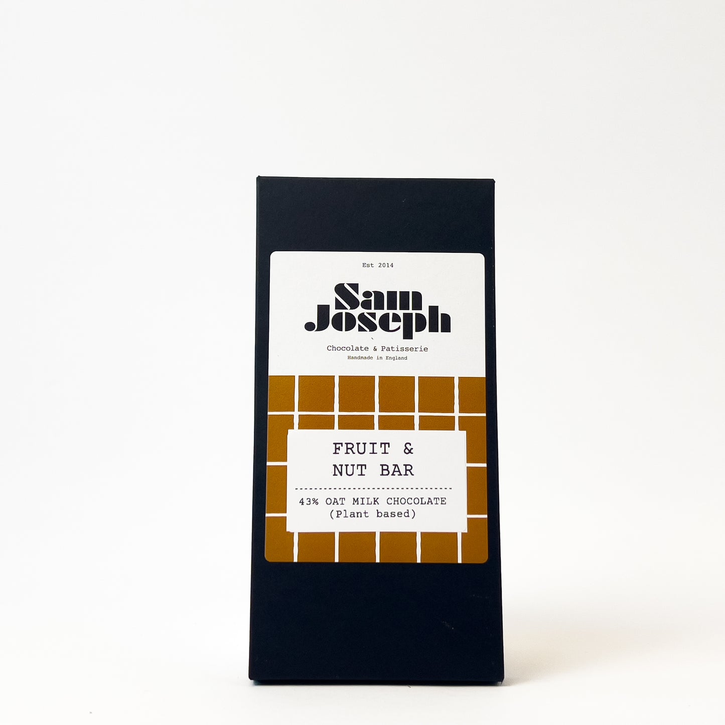 Fruit & nut oat milk chocolate bar | Sam Joseph Chocolates | Luxury Chocolates Online Sam Joseph Chocolates