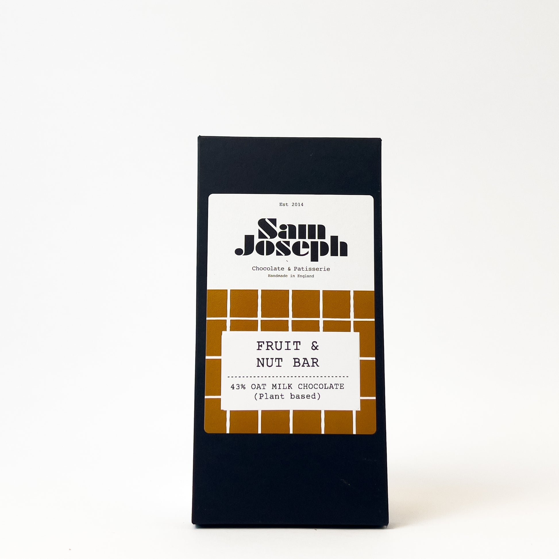 Fruit & nut oat milk chocolate bar | Sam Joseph Chocolates | Luxury Chocolates Online  Sam Joseph Chocolates
