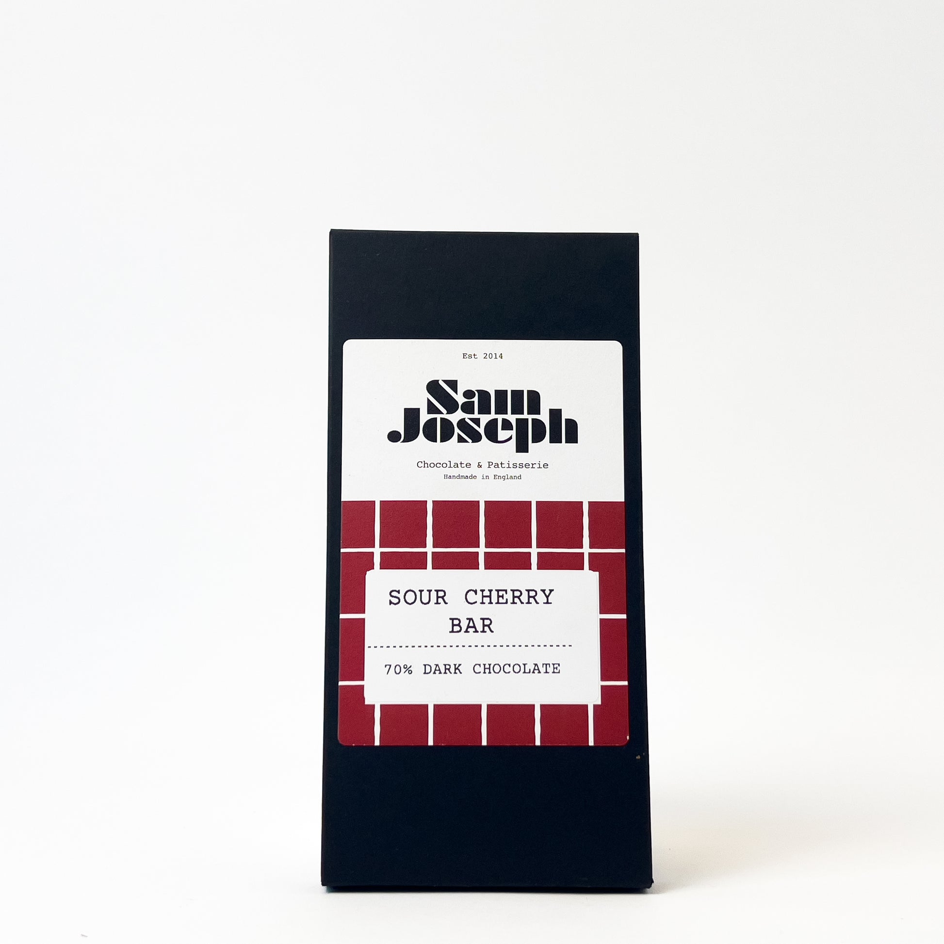Sour cherry & dark chocolate bar | Sam Joseph Chocolates | Luxury Chocolates Online  Sam Joseph Chocolates