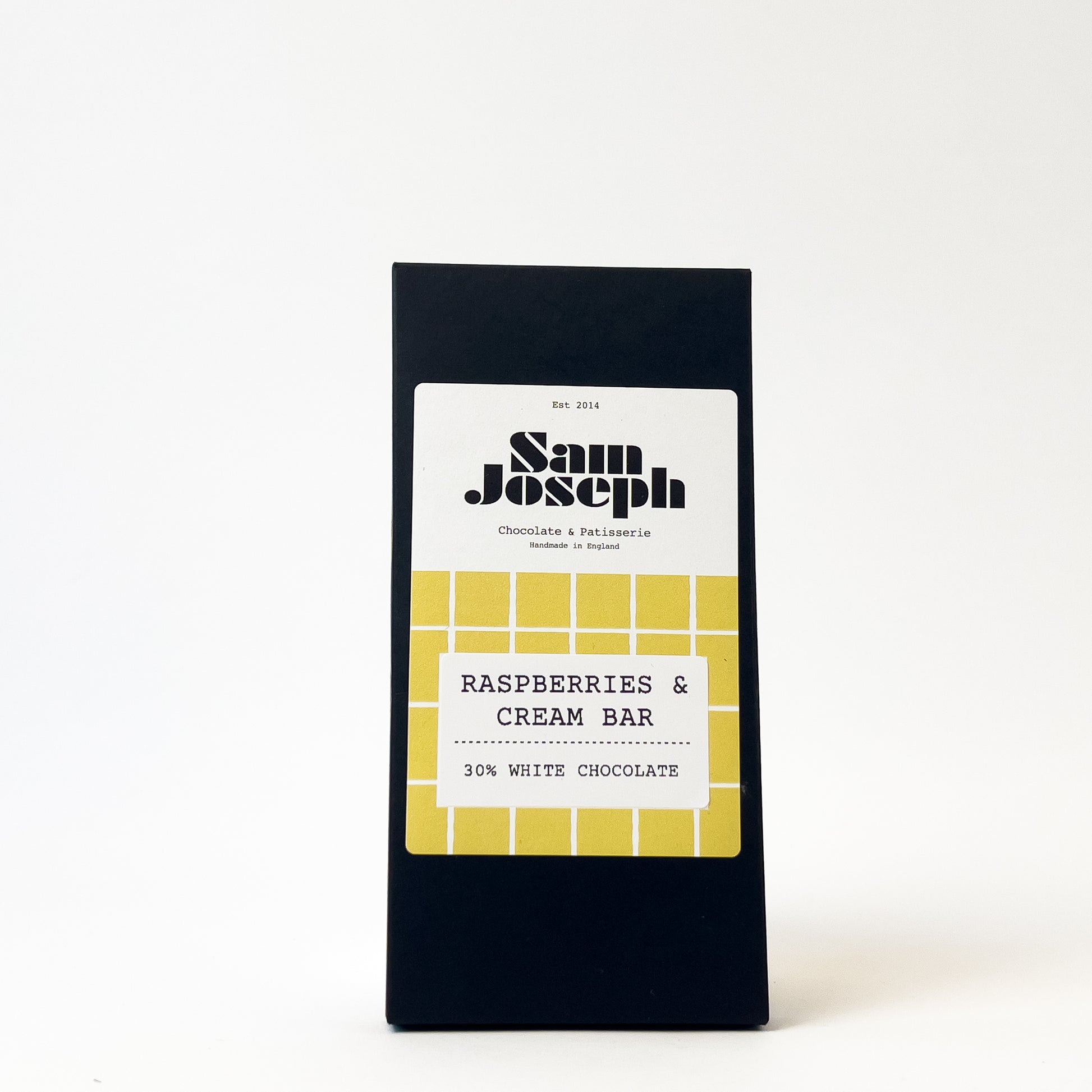 Raspberry & white chocolate bar | Sam Joseph Chocolates | Luxury Chocolates Online  Sam Joseph Chocolates