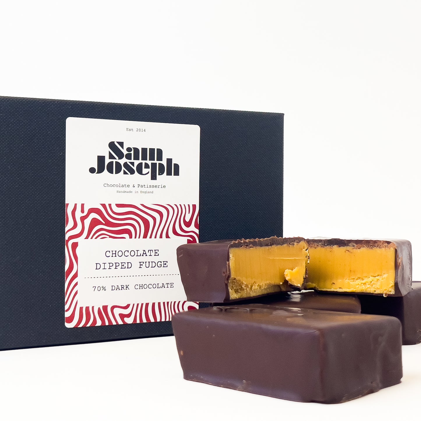 70% Dark chocolate dipped fudge | Sam Joseph Chocolates | Luxury Chocolates Online  Sam Joseph Chocolates