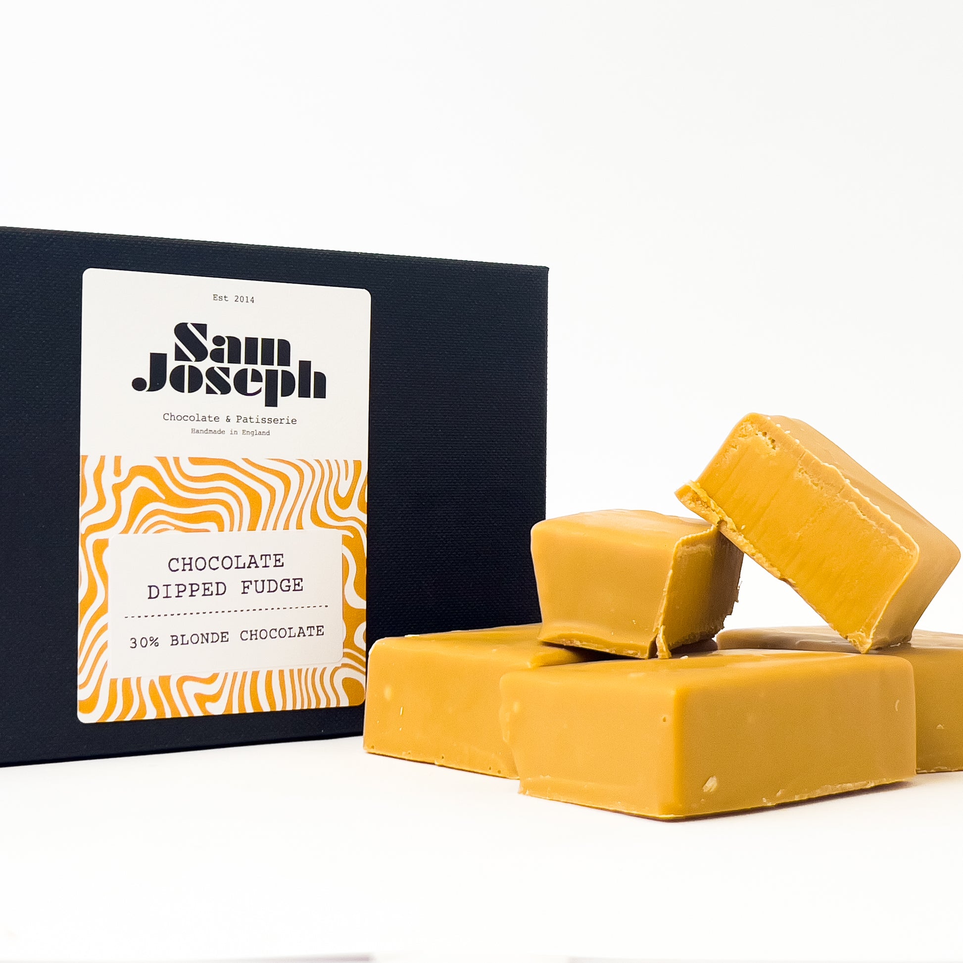 30% Blonde chocolate dipped fudge | Sam Joseph Chocolates | Luxury Chocolates Online  Sam Joseph Chocolates