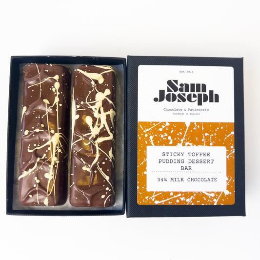 Sticky toffee pudding bars | Sam Joseph Chocolates | Luxury Chocolates Online  Sam Joseph Chocolates