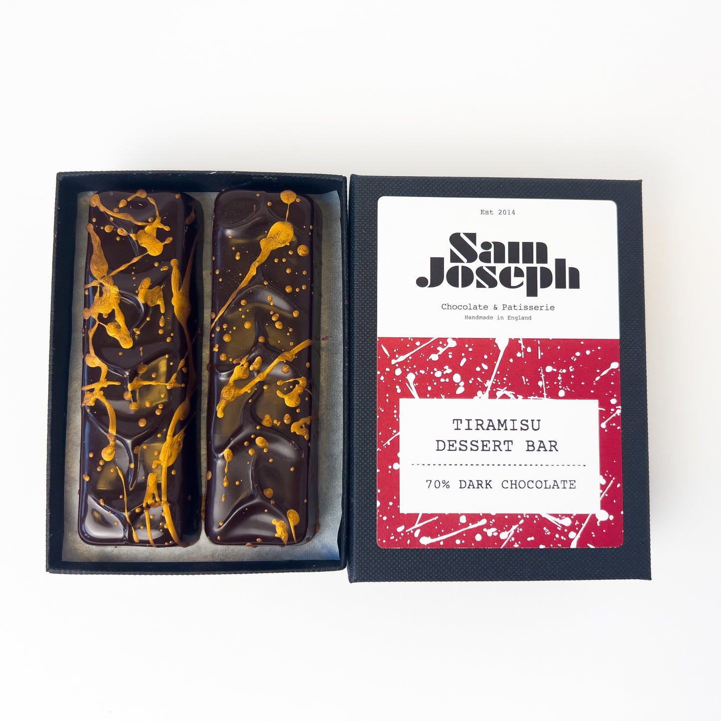 Tiramisu dessert bars | Sam Joseph Chocolates | Luxury Chocolates Online  Sam Joseph Chocolates