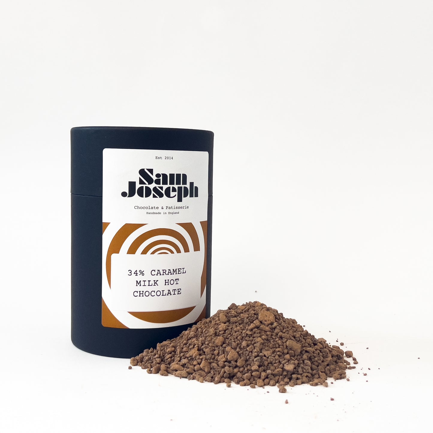 Caramel milk hot chocolate powder | Sam Joseph Chocolates | Luxury Chocolates Online Sam Joseph Chocolates