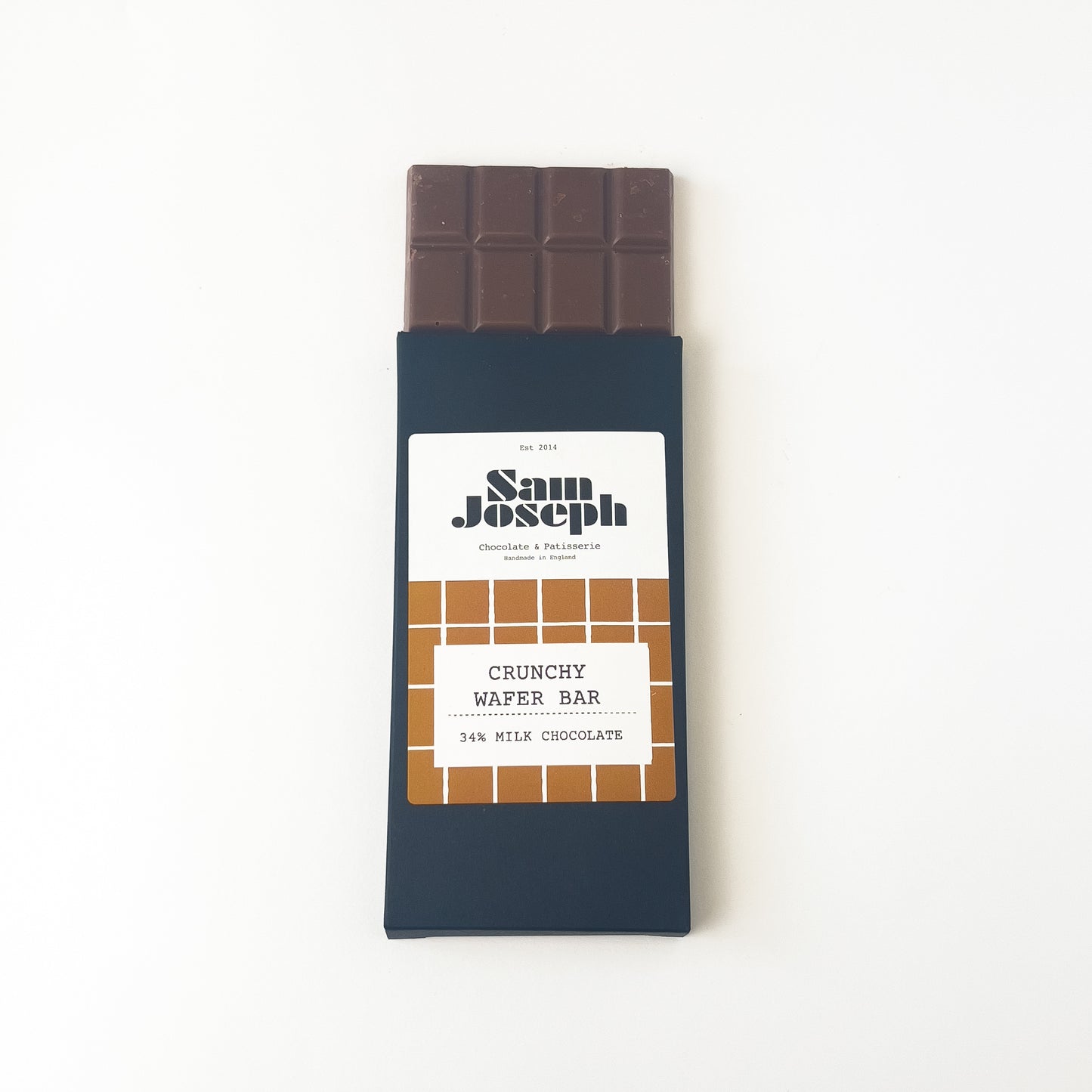 Crunchy milk chocolate bar | Sam Joseph Chocolates | Luxury Chocolates Online  Sam Joseph Chocolates