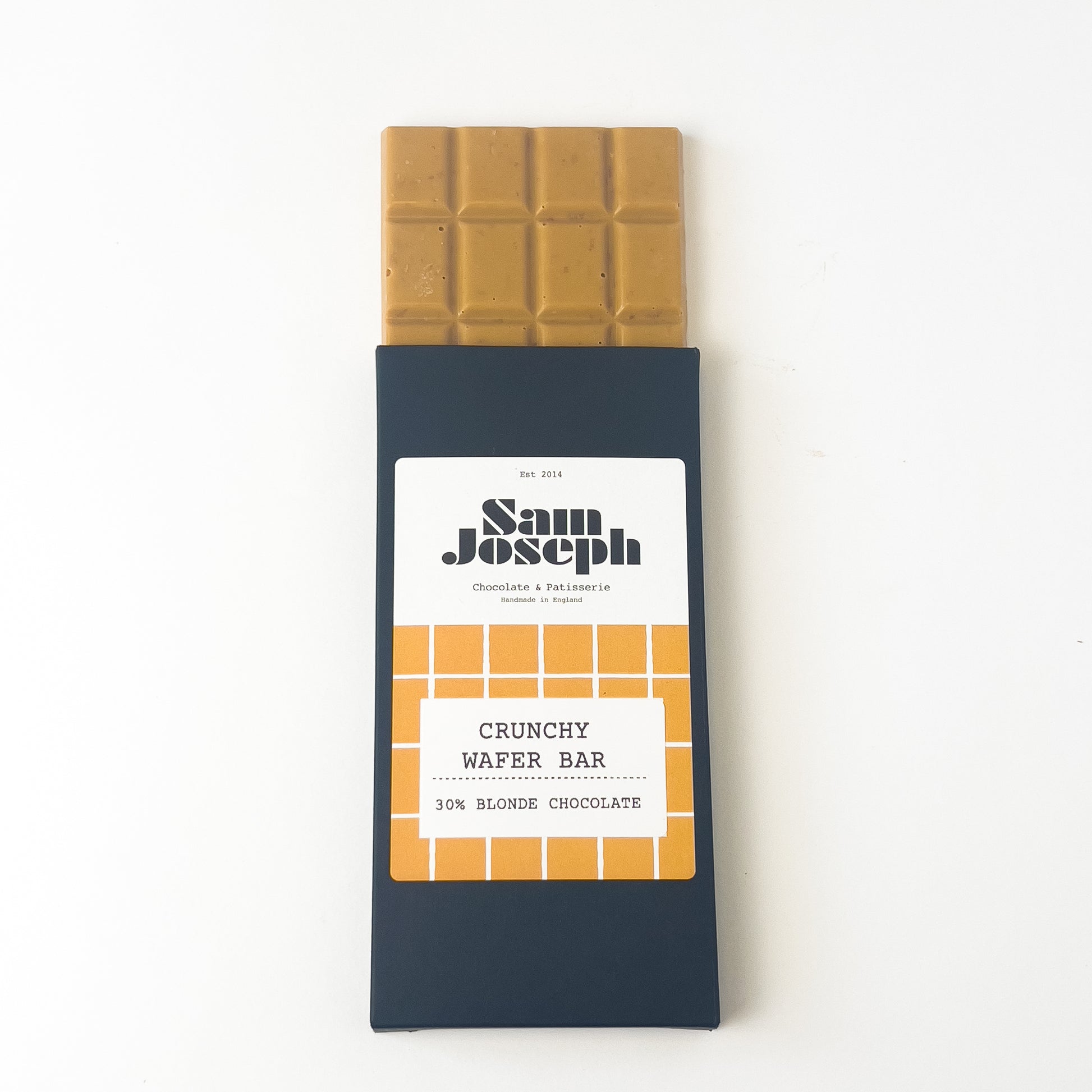 Crunchy blonde chocolate bar | Sam Joseph Chocolates | Luxury Chocolates Online  Sam Joseph Chocolates