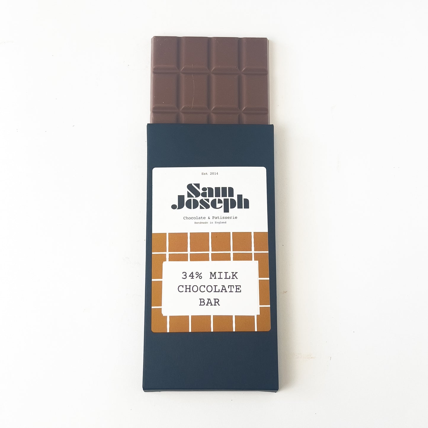 37% Milk chocolate bar | Sam Joseph Chocolates | Luxury Chocolates Online Sam Joseph Chocolates
