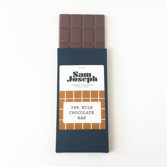 37% Milk chocolate bar | Sam Joseph Chocolates | Luxury Chocolates Online  Sam Joseph Chocolates