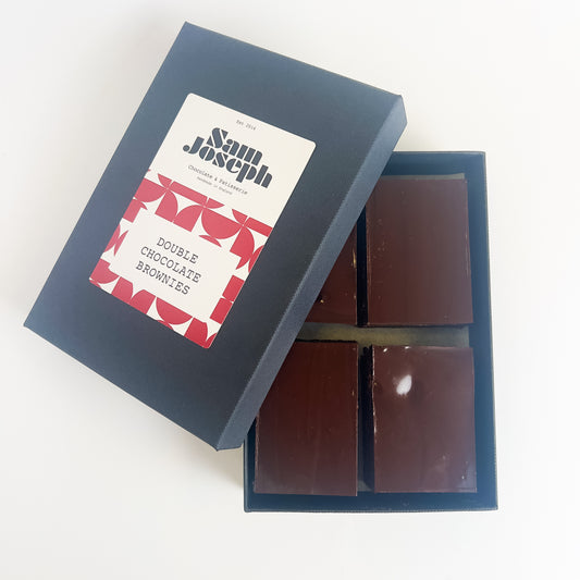 Double chocolate brownies | Sam Joseph Chocolates | Luxury Chocolates Online  Sam Joseph Chocolates