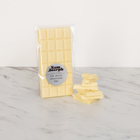 30% White chocolate bar | Sam Joseph Chocolates | Luxury Chocolates Online