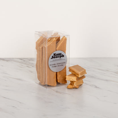 Blonde chocolate fudge sticks | Sam Joseph Chocolates | Luxury Chocolates Online