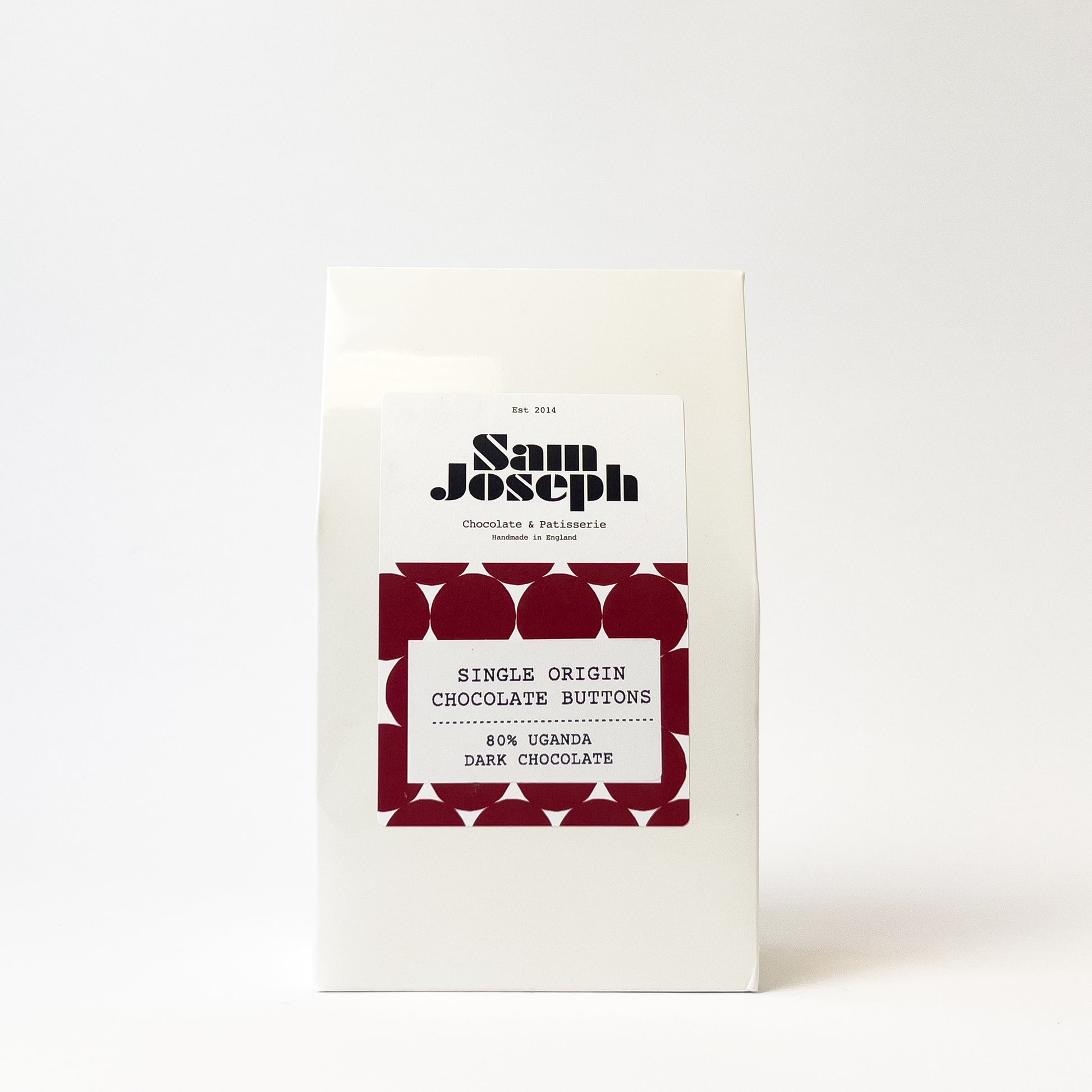 80% Uganda dark chocolate buttons | Sam Joseph Chocolates | Luxury Chocolates Online  Sam Joseph Chocolates