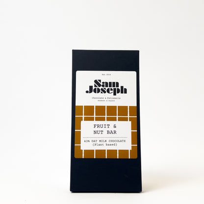 Fruit & nut oat milk chocolate bar | Sam Joseph Chocolates | Luxury Chocolates Online  Sam Joseph Chocolates