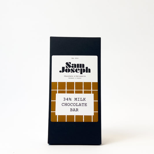 37% Milk chocolate bar | Sam Joseph Chocolates | Luxury Chocolates Online  Sam Joseph Chocolates