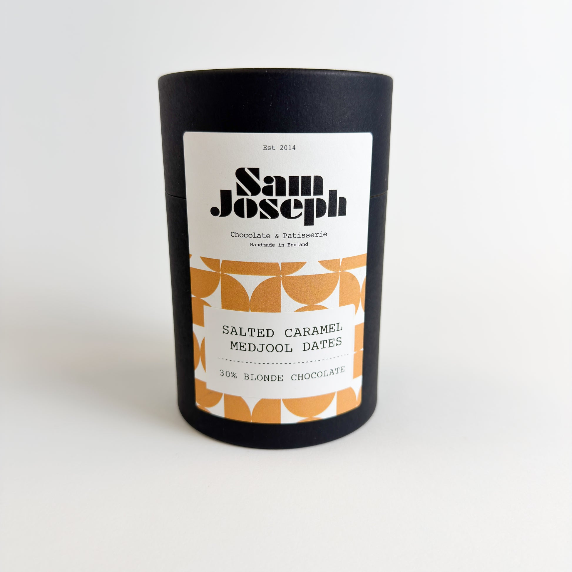 Salted caramel & blonde chocolate medjool dates | Sam Joseph Chocolates | Luxury Chocolates Online  Sam Joseph Chocolates