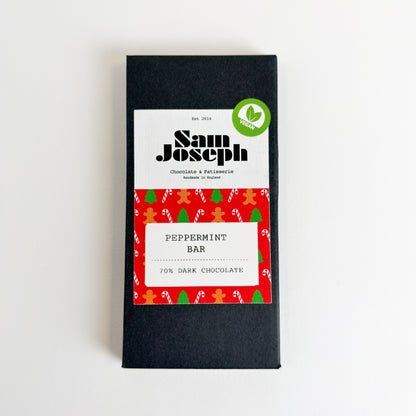 Peppermint & dark chocolate bar | Sam Joseph Chocolates | Luxury Chocolates Online  Sam Joseph Chocolates