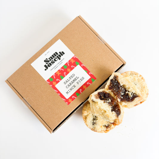 Salted caramel mince pies | Sam Joseph Chocolates | Luxury Chocolates Online  Sam Joseph Chocolates