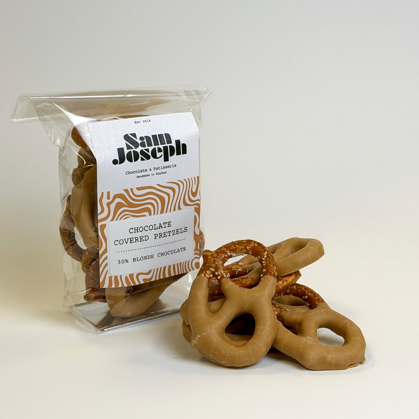 Blonde chocolate covered pretzels