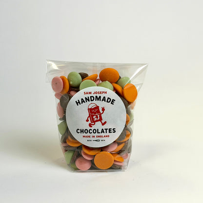 Rainbow chocolate drops