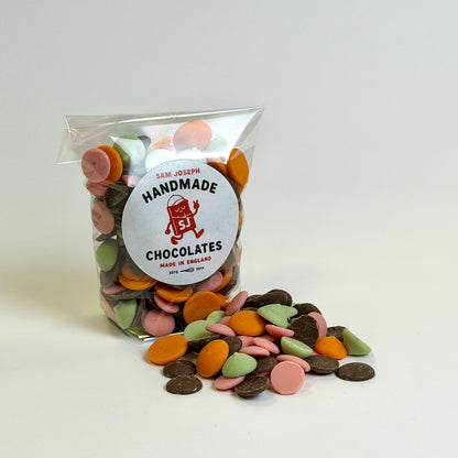 Rainbow chocolate drops