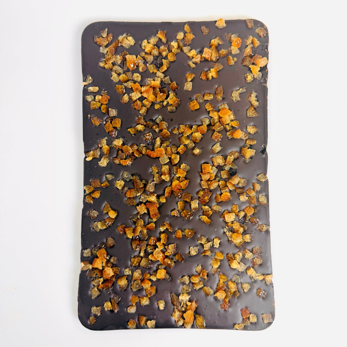 Candied orange & dark chocolate slab