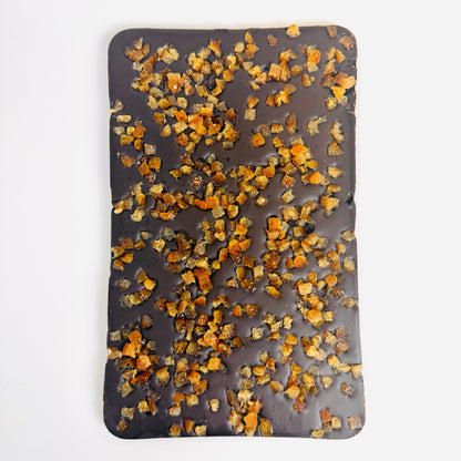 Candied orange & dark chocolate slab