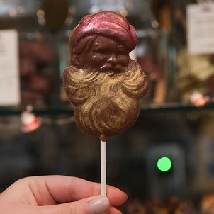 Milk chocolate Santa lollipop